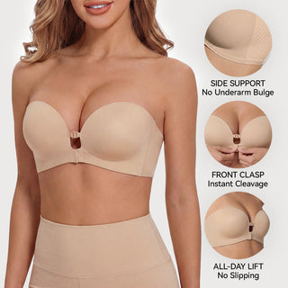 Soutien-gorge sans bretelles | fermeture sur le devant