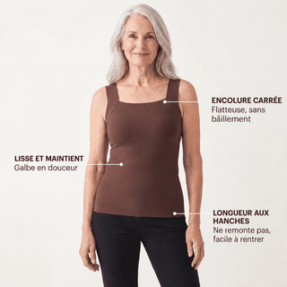 Débardeur sculptant avec soutien-gorge intégré