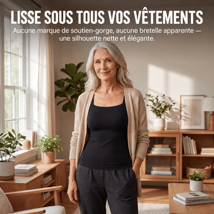 Débardeur sculptant avec soutien-gorge intégré