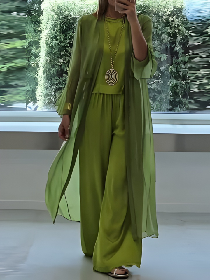 Faelina | Ensemble trois pièces élégant fluide