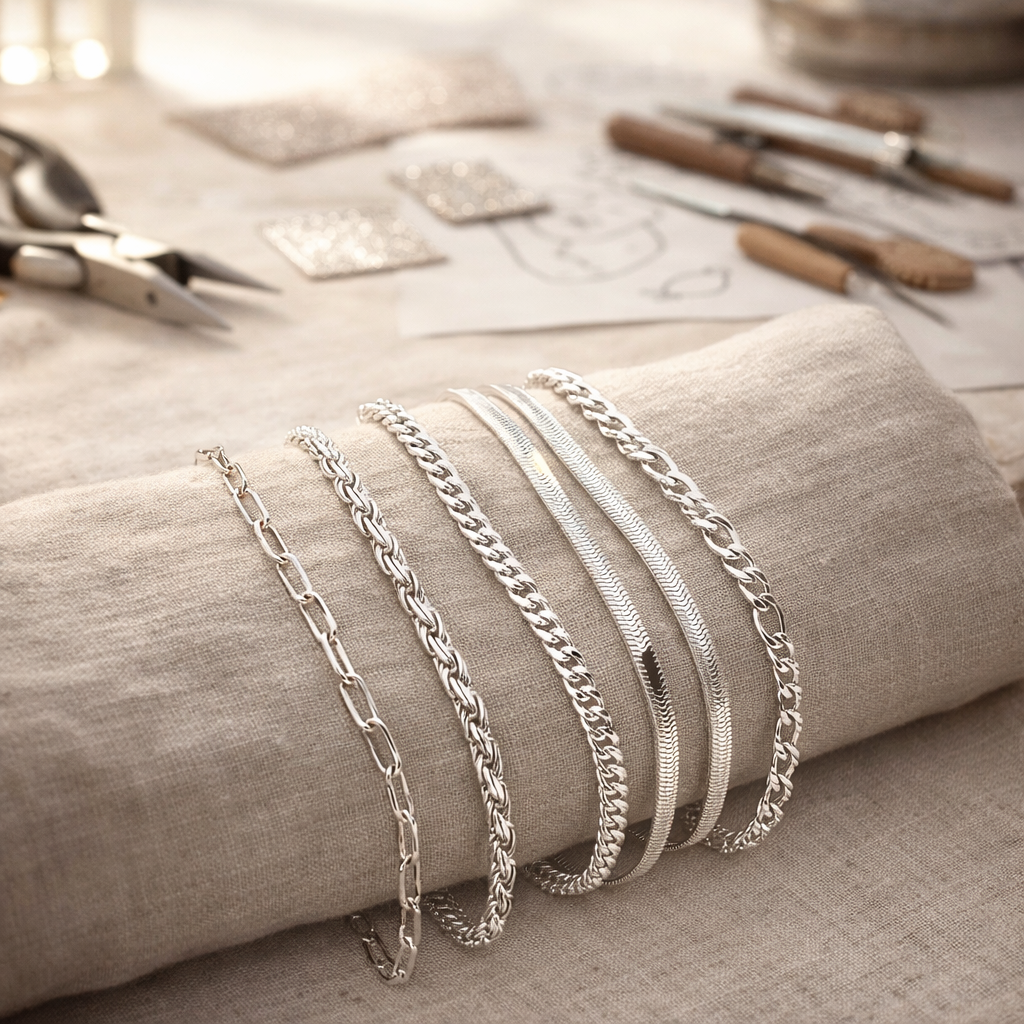 Ensemble de Bracelets en Or - 5 pièces