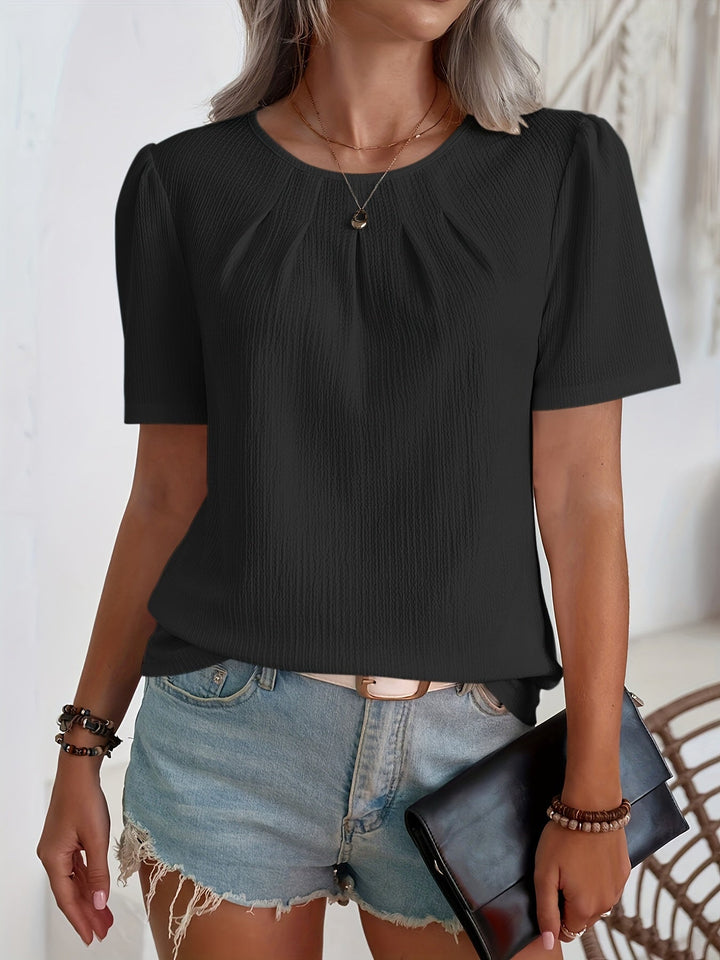 Noémie | T-shirt élégant à texture subtile