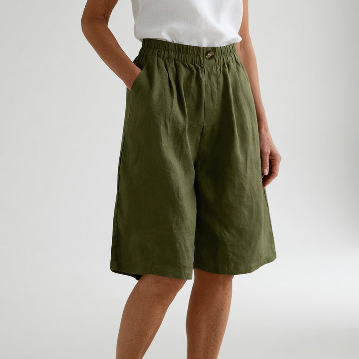Wandeline | Short large taille élastique confort estival naturel
