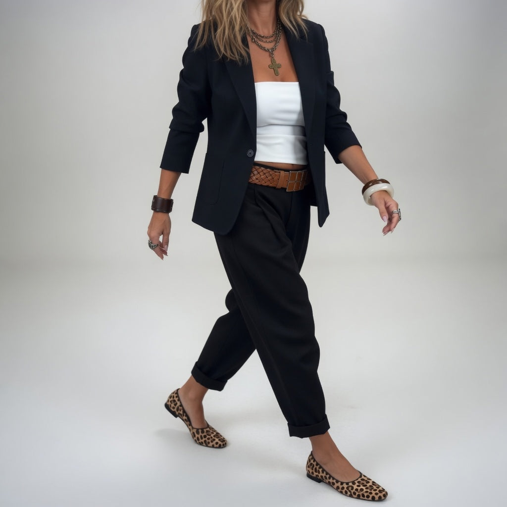 Gaïane | Tailleur pantalon fluide élégance décontractée