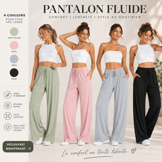 Marie | Pantalon fluide taille confortable