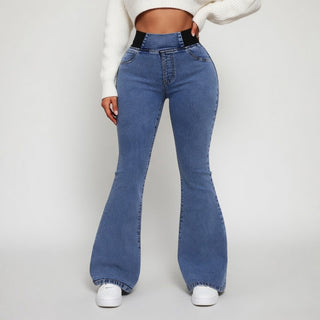 Véryliane | Jean flare taille haute sculptant