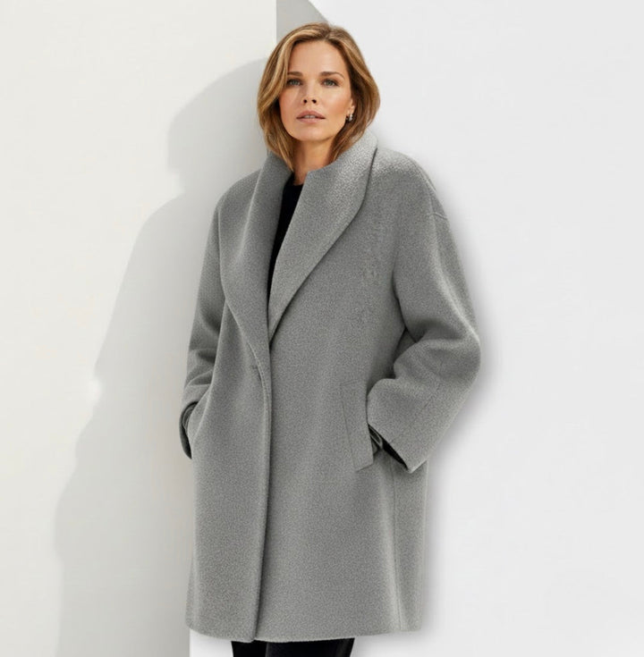 Élyane | Manteau cocon chic, chaleur douce &amp; élégance naturelle