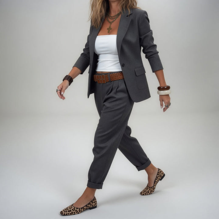 Gaïane | Tailleur pantalon fluide élégance décontractée