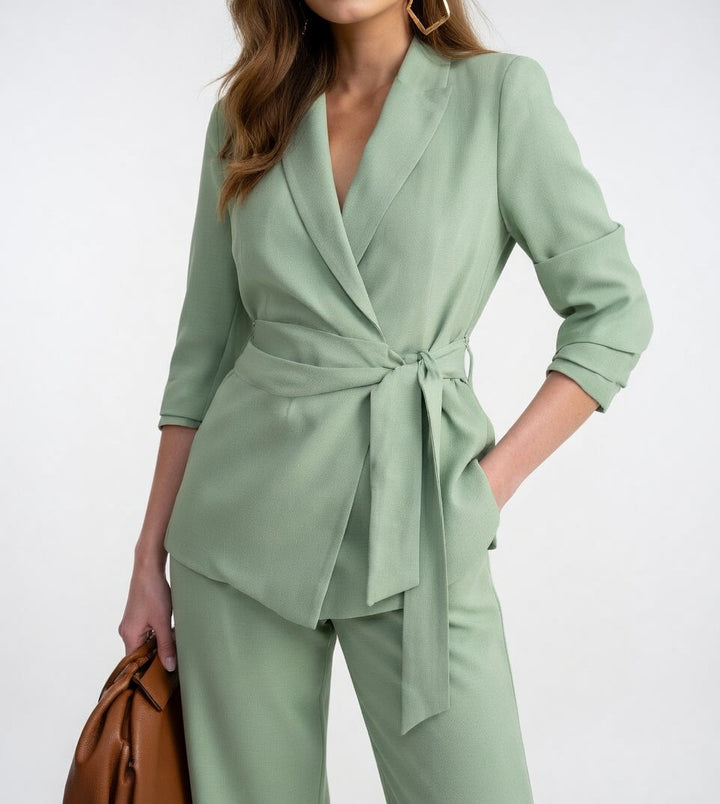 Véronise | Ensemble tailleur fluide élégant structuré