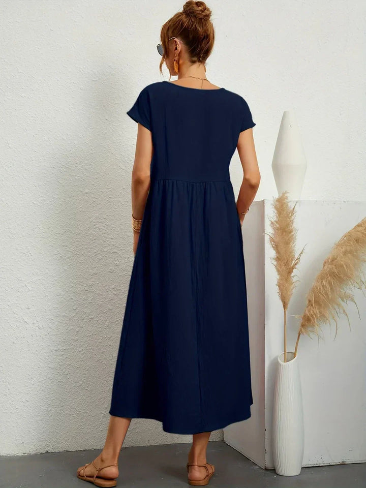 Gabrielle | Robe midi fluide élégance intemporelle
