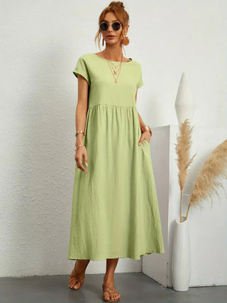 Gabrielle | Robe midi fluide élégance intemporelle