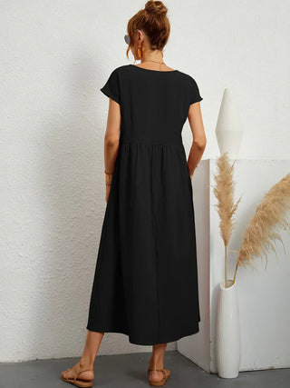 Gabrielle | Robe midi fluide élégance intemporelle