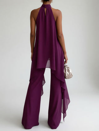 Thaïs | Ensemble halter fluide sophistication audacieuse