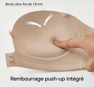 Soutien-gorge sans bretelles | fermeture sur le devant