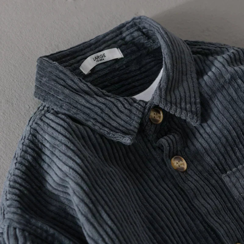 Rafael | Chemise Velours Côtelé Élégance Intemporelle