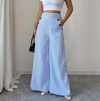 Ondine | Pantalon large à rayures classiques