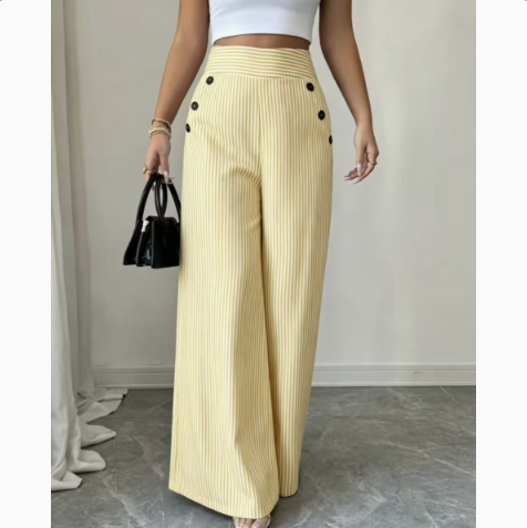 Ondine | Pantalon large à rayures classiques