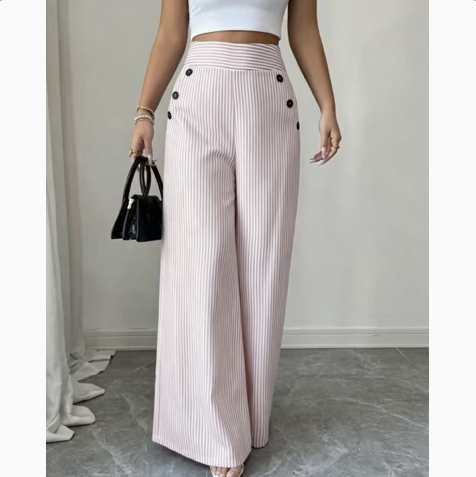 Ondine | Pantalon large à rayures classiques