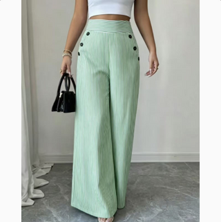 Ondine | Pantalon large à rayures classiques
