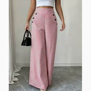 Ondine | Pantalon large à rayures classiques