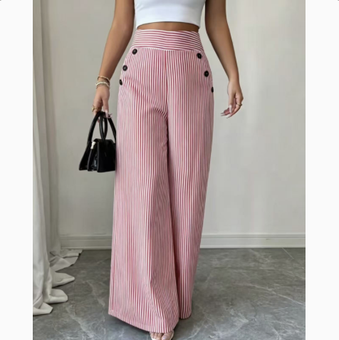 Ondine | Pantalon large à rayures classiques
