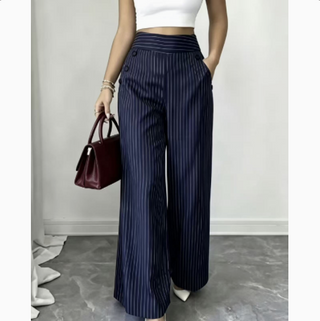 Ondine | Pantalon large à rayures classiques