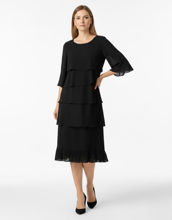 Marguerite | Robe midi élégante féminine confortable