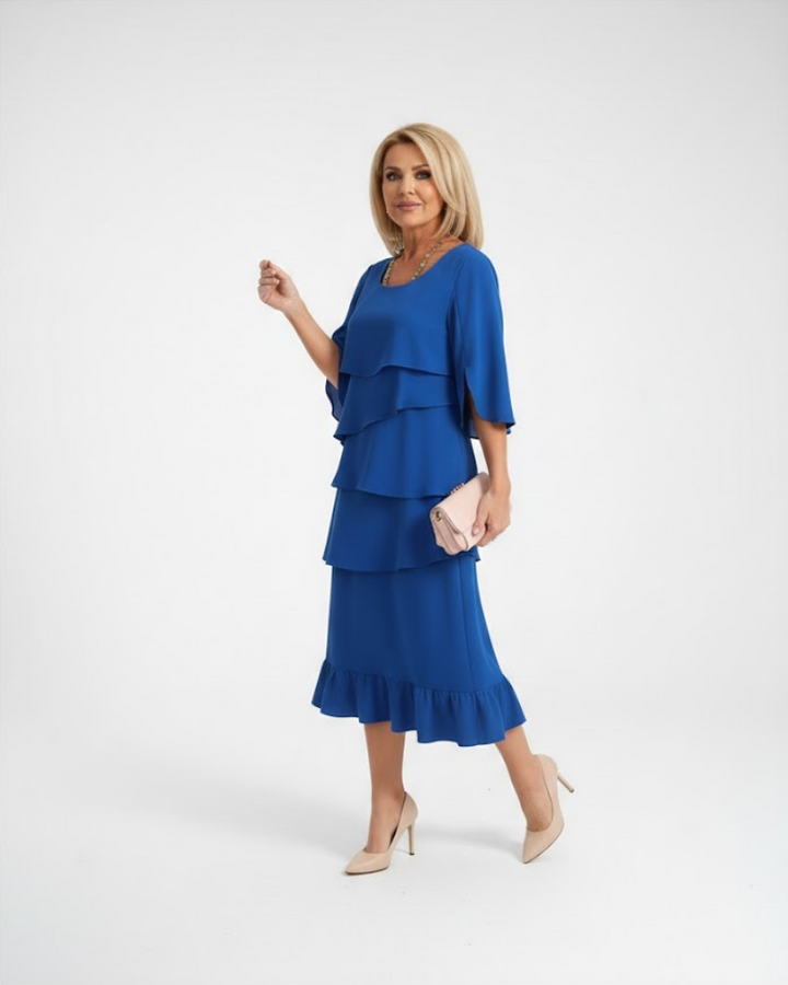 Marguerite | Robe midi élégante féminine confortable