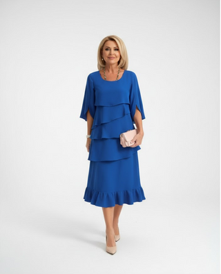 Marguerite | Robe midi élégante féminine confortable
