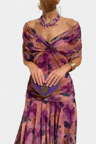 Alizée | Robe florale à grâce aérienne