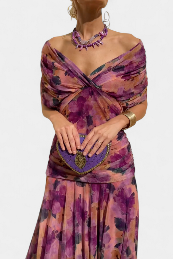 Alizée | Robe florale à grâce aérienne