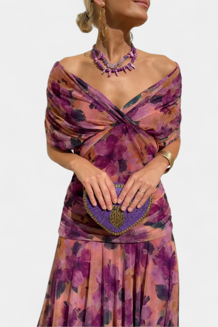 Alizée | Robe florale à grâce aérienne