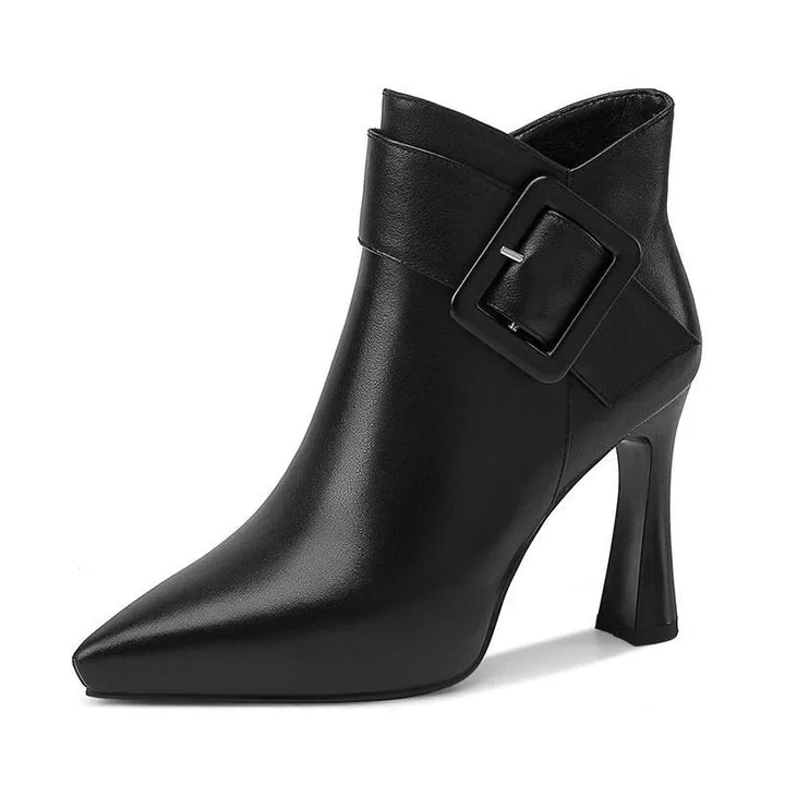 Bottines Élégantes Femme à Boucle et Talon Haut – Idéales pour le Quotidien