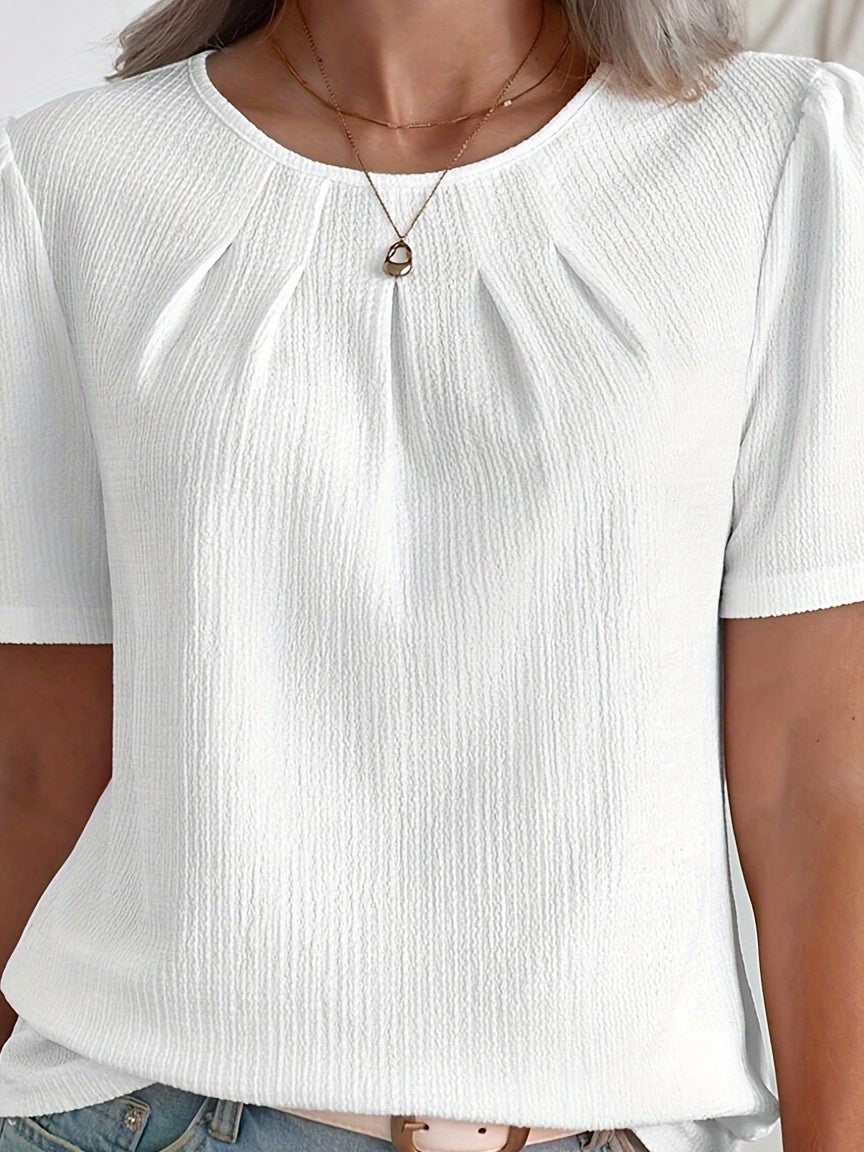 Noémie | T-shirt élégant à texture subtile