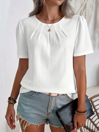 Noémie | T-shirt élégant à texture subtile
