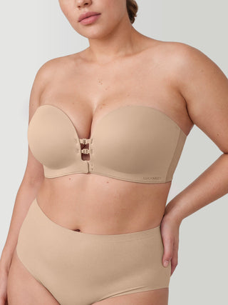 Soutien-gorge sans bretelles | fermeture sur le devant