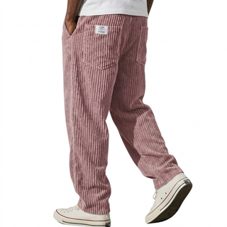 Varel | Pantalons velours côtelé avec taille élastique