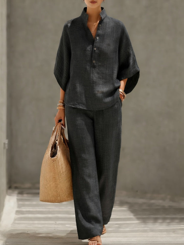 Floriane | Ensemble deux pièces élégant au style naturel