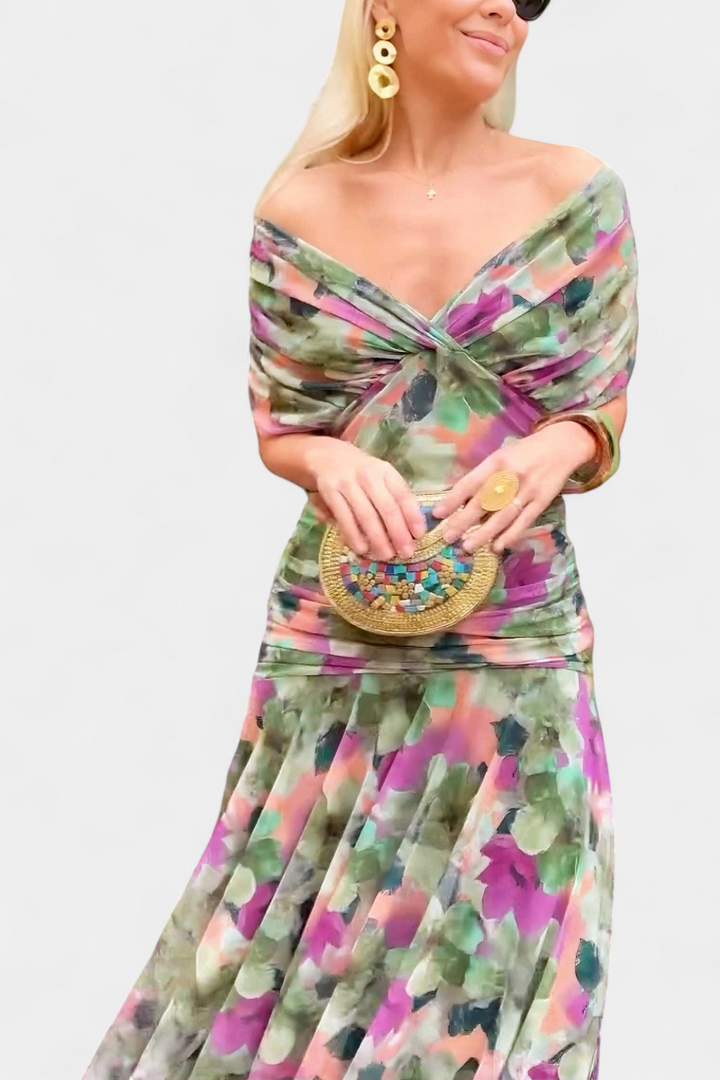 Alizée | Robe florale à grâce aérienne