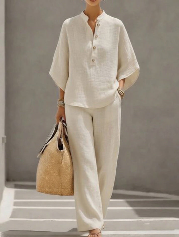 Floriane | Ensemble deux pièces élégant au style naturel