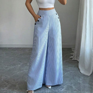 Ondine | Pantalon large à rayures classiques