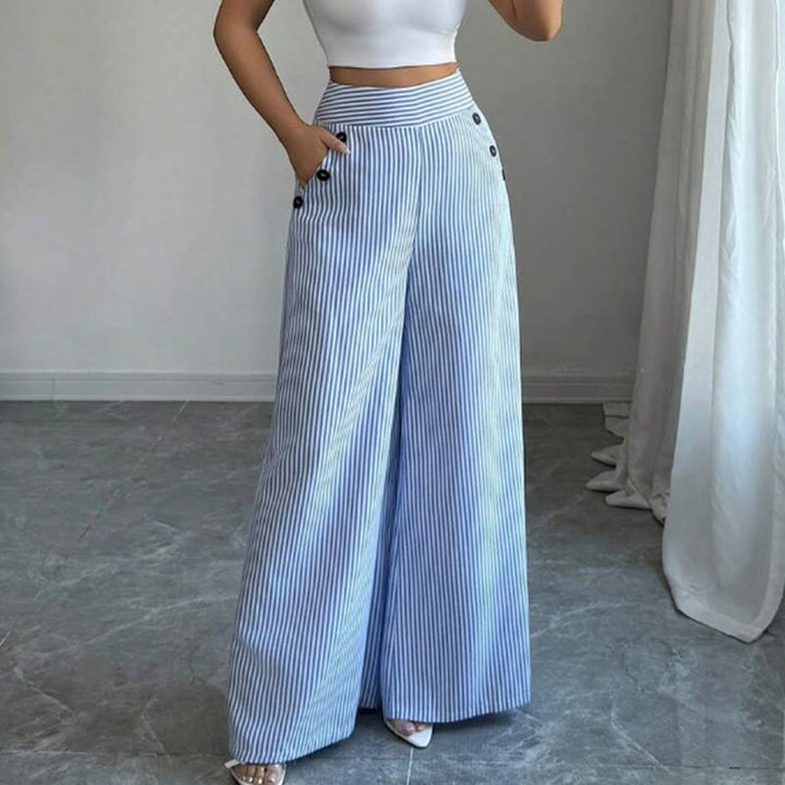 Ondine | Pantalon large à rayures classiques