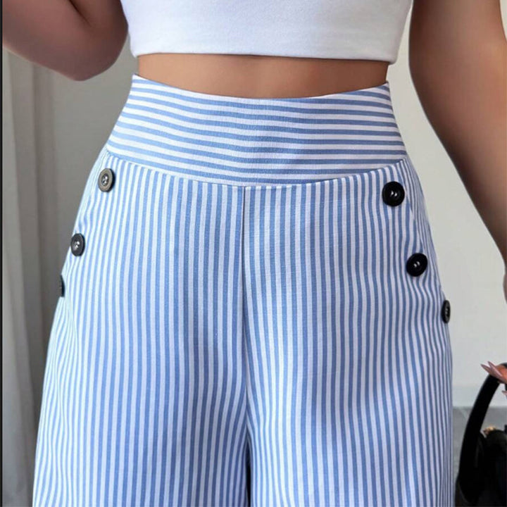 Ondine | Pantalon large à rayures classiques