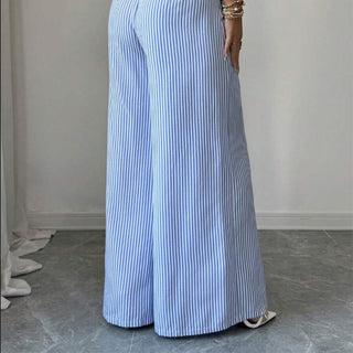 Ondine | Pantalon large à rayures classiques