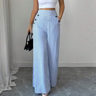 Ondine | Pantalon large à rayures classiques