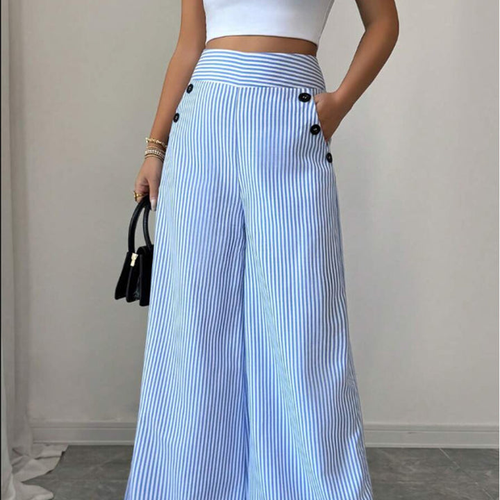 Ondine | Pantalon large à rayures classiques