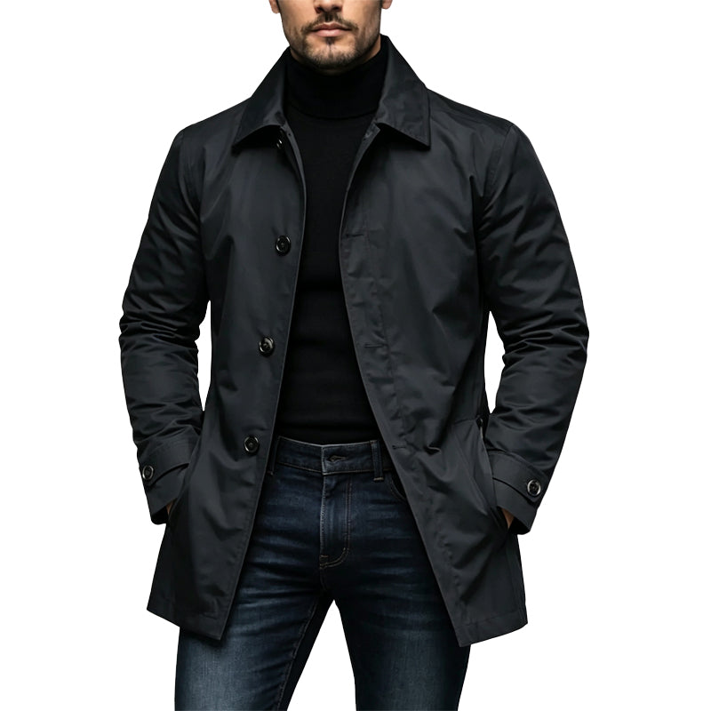 Trench Imperméable pour Homme de Longueur Moyenne