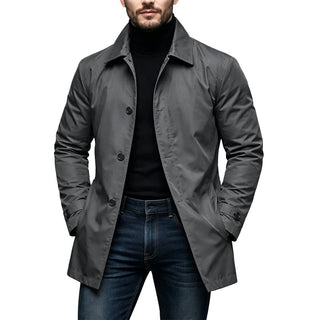 Trench Imperméable pour Homme de Longueur Moyenne